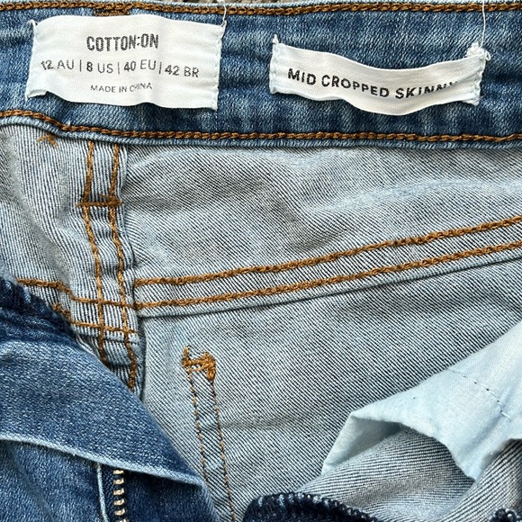 Cotton On Mid Cropped Skinny Jeans - Picture 2 of 10